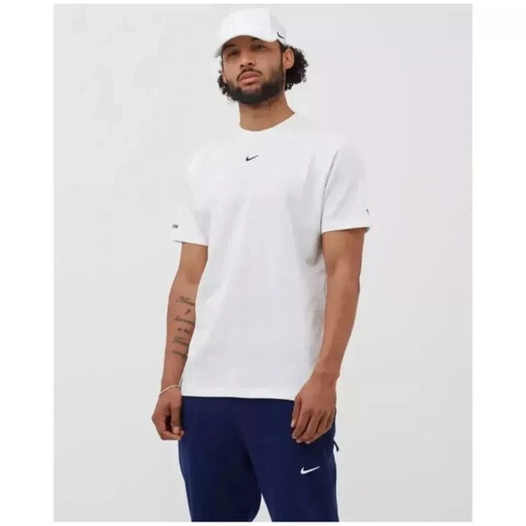 Nike x Drake Nocta Men’s Size Small White Blue Void Cardinal Stock T-Shirt Rare - Picture 1 of 11